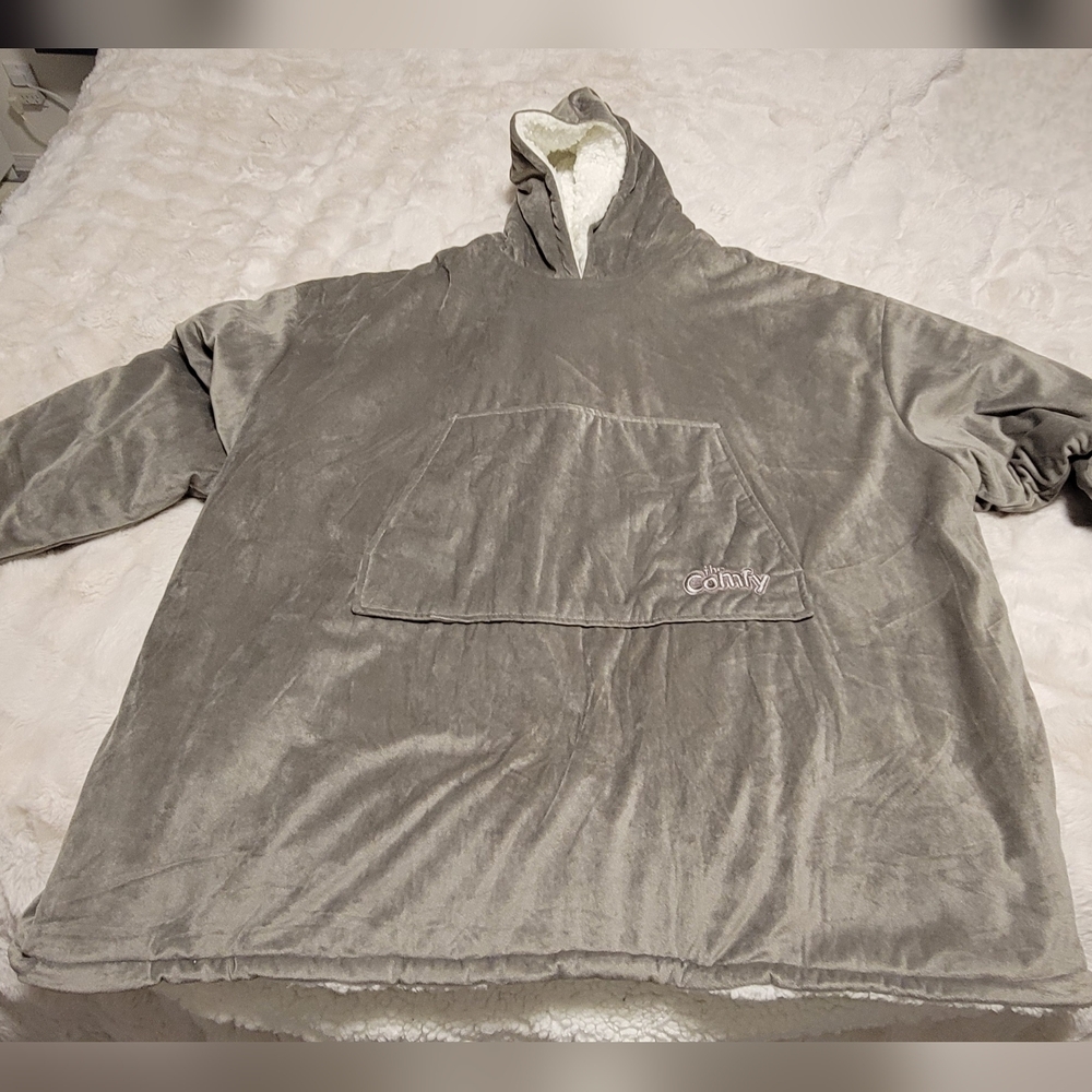 Cozy Gray "The Comfy" Hooded Blanket Sweatshirt